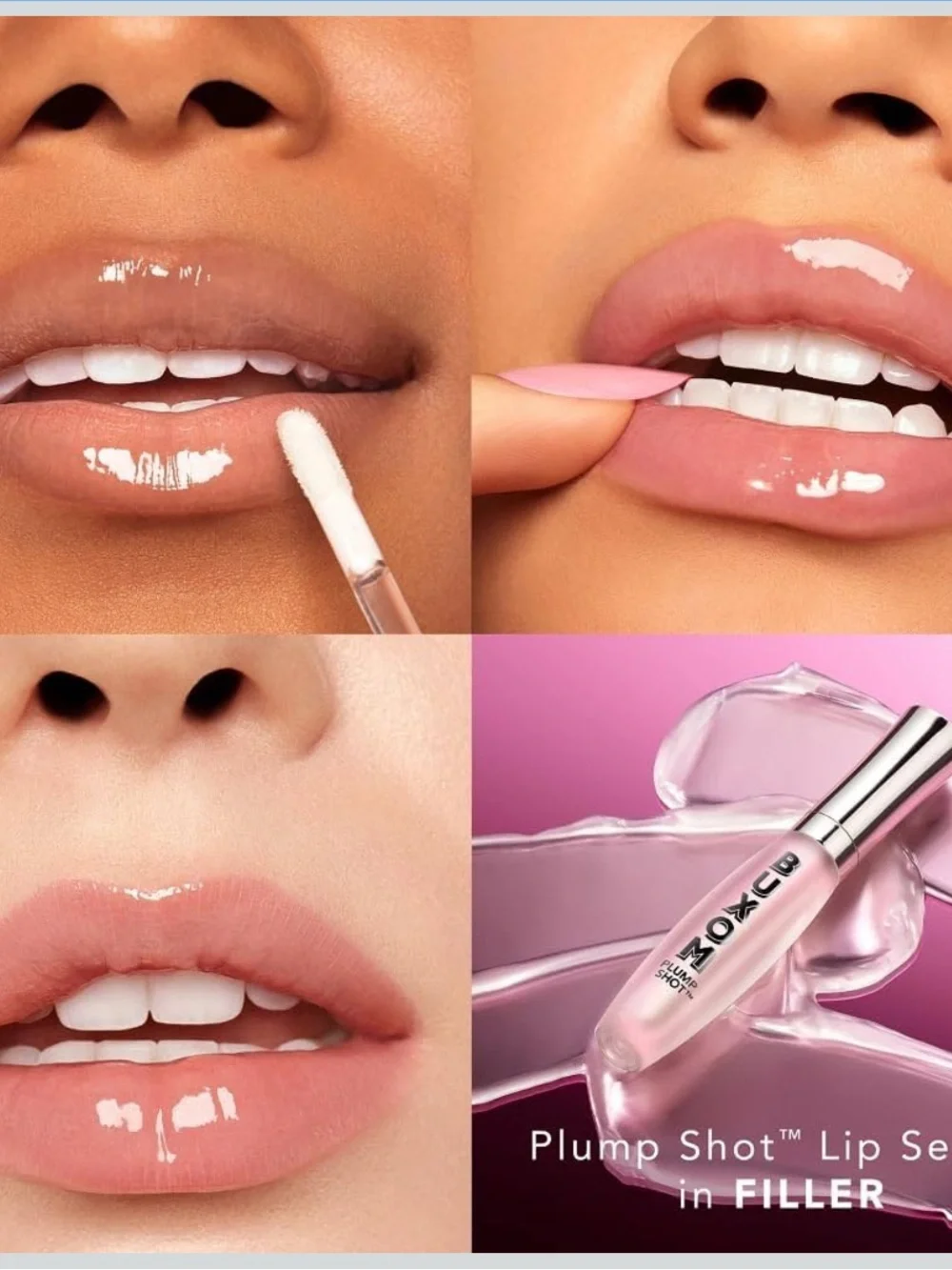 Buxom Plump Shot Lip Plumping Serum Gloss in Filler Clear NEW